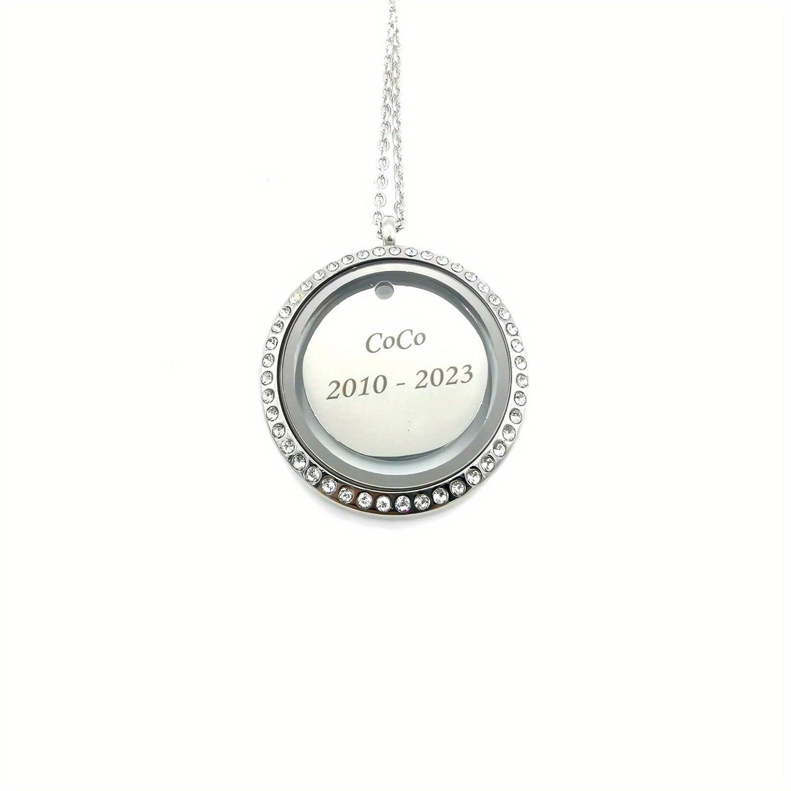 Personalized Screw Cap Pet Memorial Pendant with Name Plate