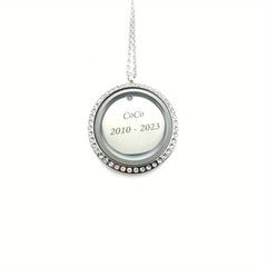 Personalized Screw Cap Pet Memorial Pendant with Name Plate