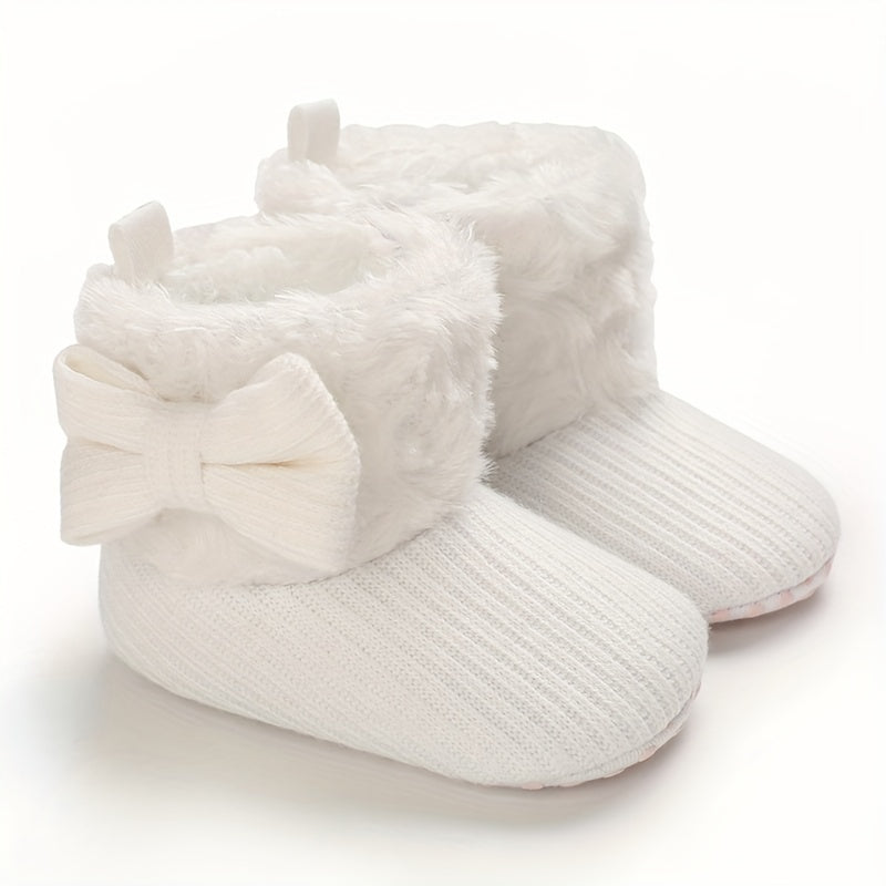 Soft & Warm Baby Girls Slip On Boots