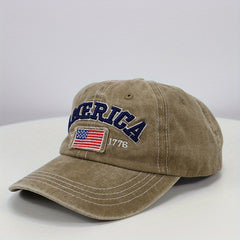 Men's Outdoor American Flag Vintage Baseball Cap