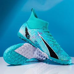 High Top Turf Football Boots for Summer Rainy Training