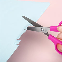 Stainless Steel Small Scissors with Safety Cover for Students and Babies