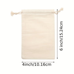 10pcs Muslin Drawstring Bags Home Party Wedding Storage Supplies