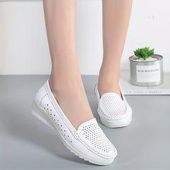 Women's Flat Loafers Soft Sole Slip On Nurse Shoes