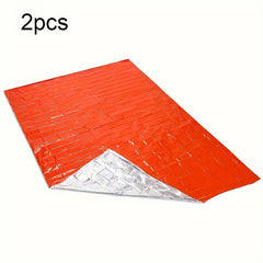 2pcs Emergency Insulation First Aid Blanket for Camping