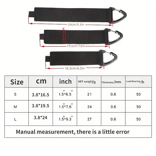 Gravity Tie Downs w/ Mountaineering Buckle for Camping & Travel Gear