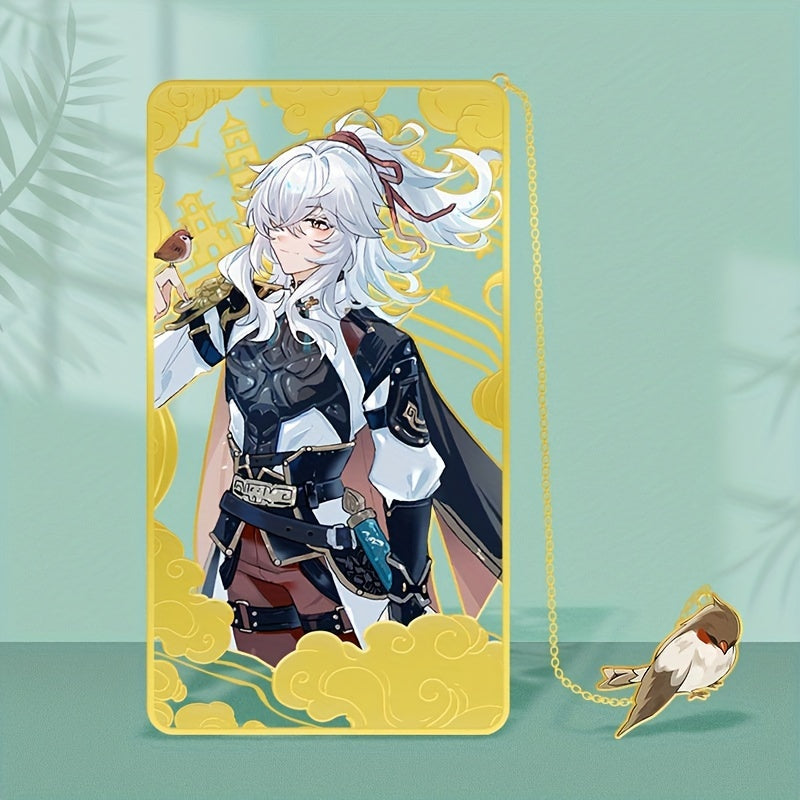 Shining Star Anime Rain Boy Girl Metal Bookmark