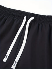 Skull Pattern Comfy Shorts Men's Casual Elastic Waist Drawstring Shorts