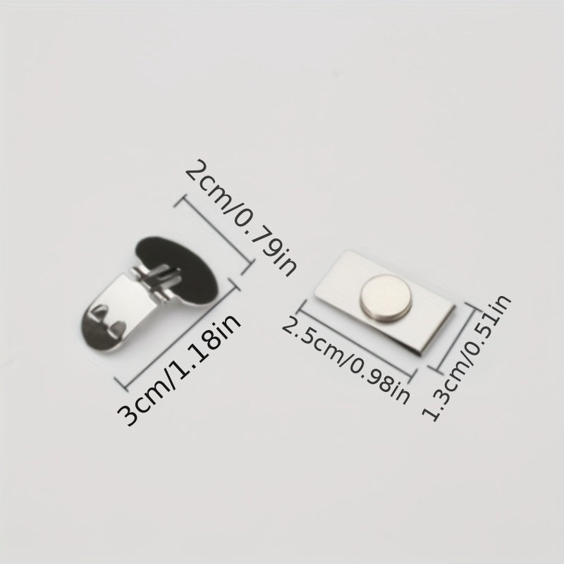 3pcs Invisible Magnetic Tie Clips Set Casual Multifunctional Durable
