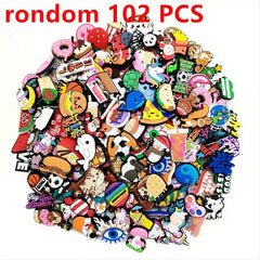 Random Funny Shoe Charms Decoration 12/22/52/102pcs