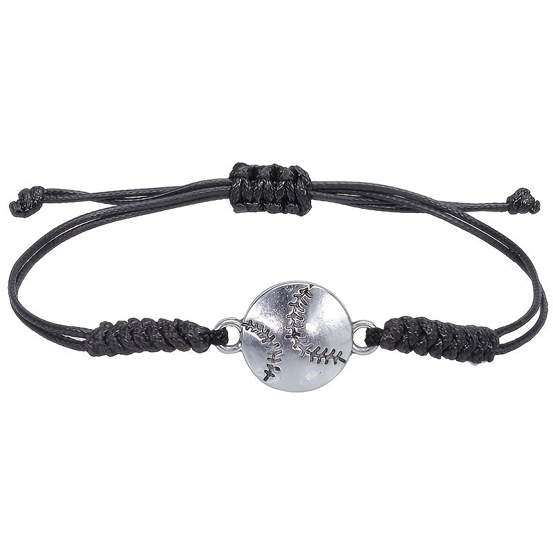 5pcs Boys Braided Sport Bracelets Set