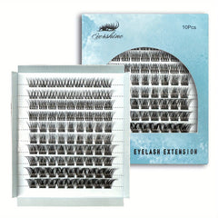 DIY Mixed Length Natural Cluster Lashes Extension False Eyelashes