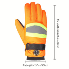5000mAh Heated Motorcycle Gloves Waterproof & 3 Temperature Modes