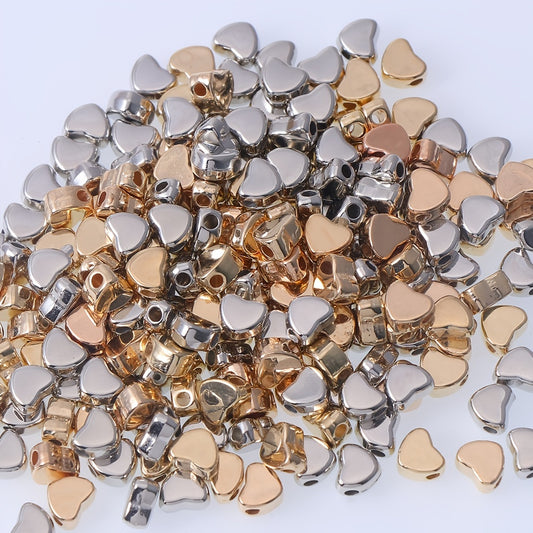 100pcs Heart Partition Beads for Jewelry Making