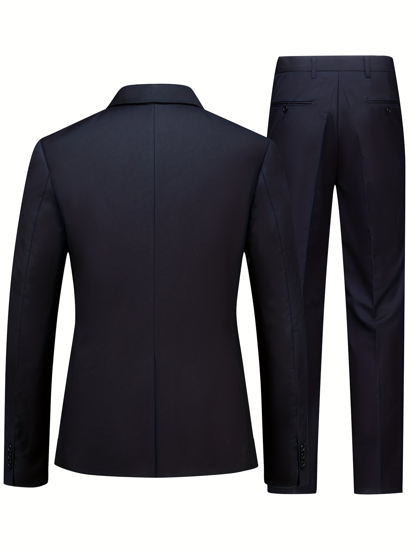 Men's 2 Piece Business Suit & Dress Pants Set for Wedding