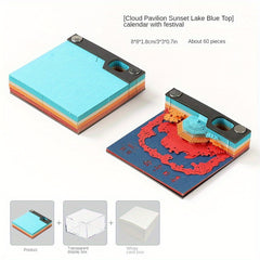 3D Paper Note Sticky Note Paper Carving Office Decoration Creative Gift