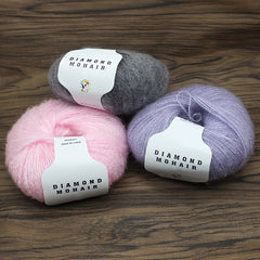 40% Wool 60% Acrylic Yarn for Knitting Crochet Mohair Yarn 166m 25g