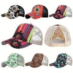 Unisex Mesh Trucker Cap Baseball Hat Sun Hat Dad Fishing Hat