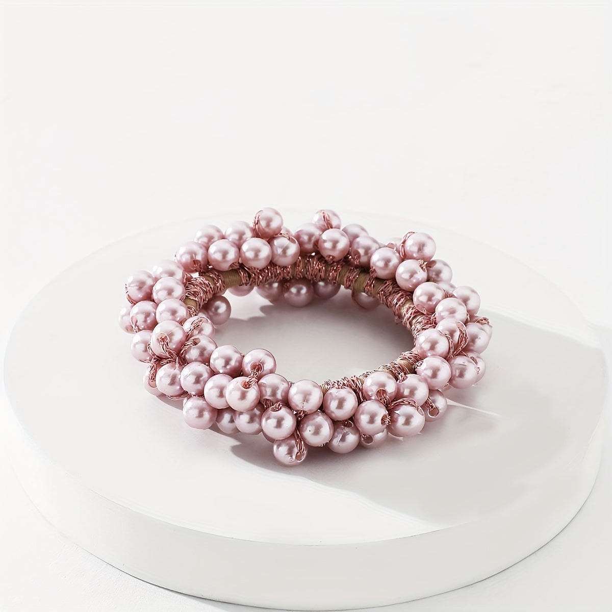 Sweet Faux Pearl Hair Tie Ponytail Holder Hair Rope Women Girls Accessories