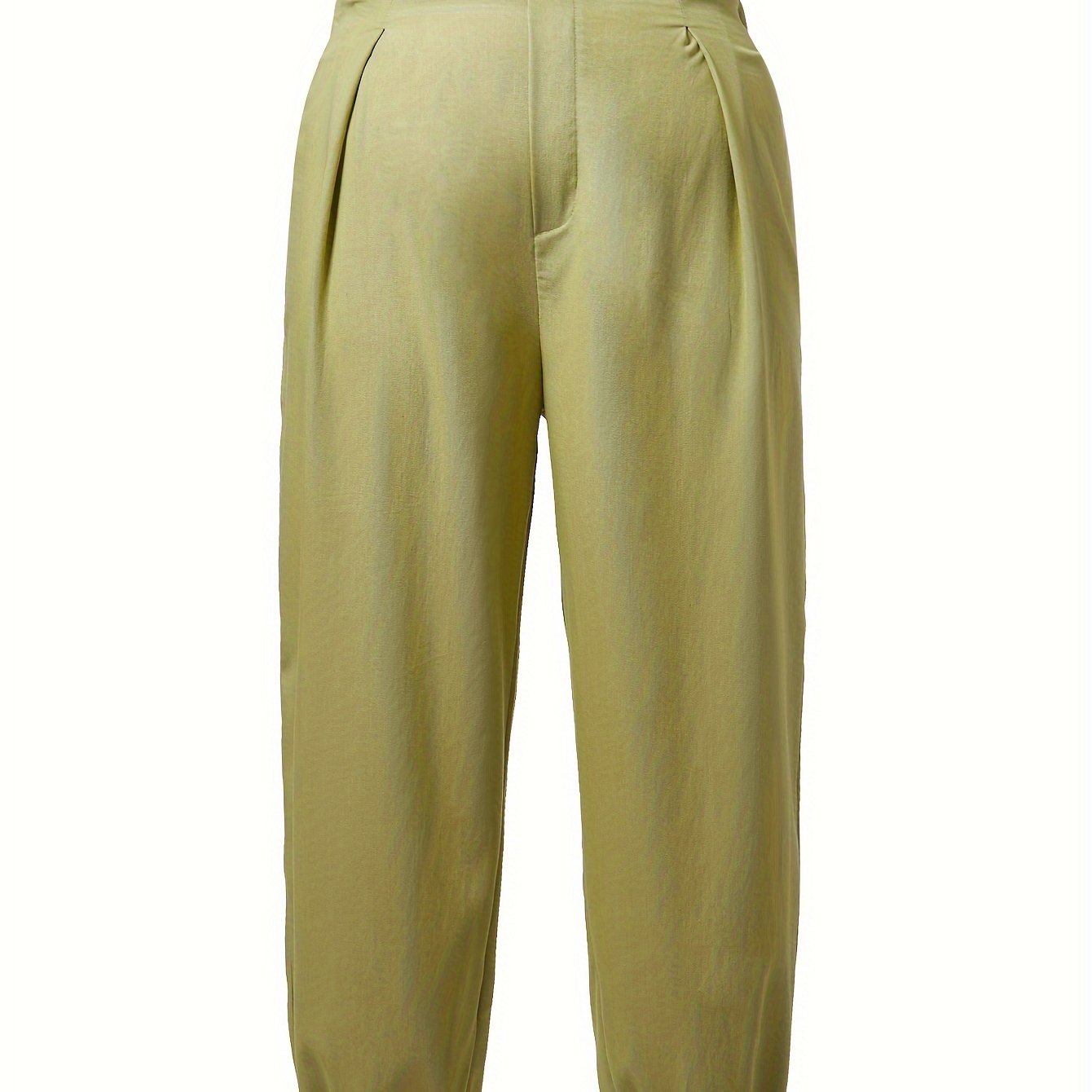  Solid High Rise Jogger Trousers