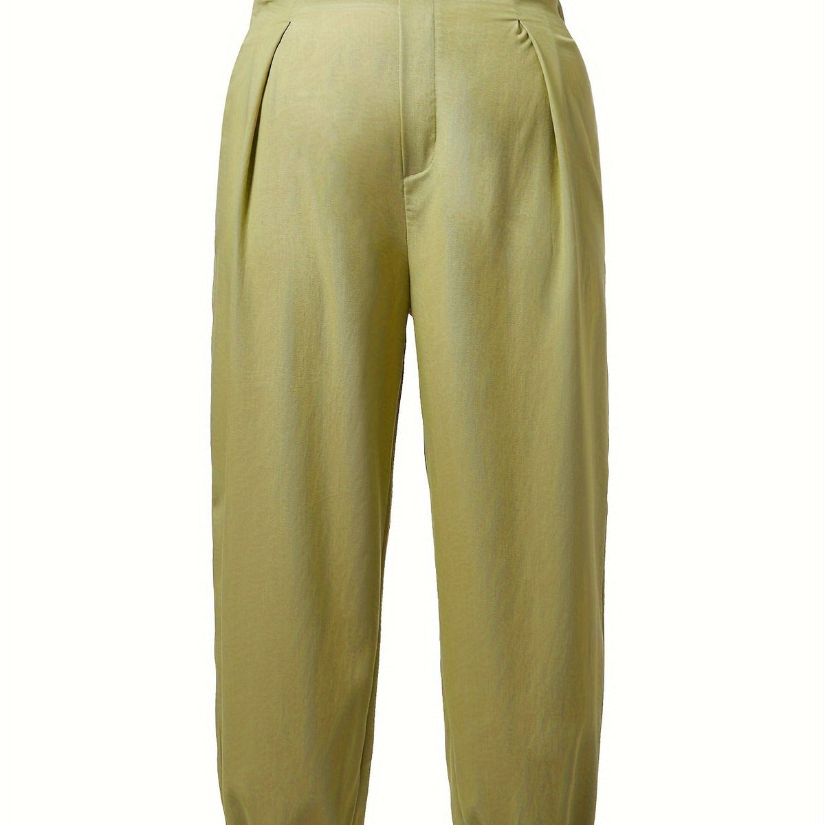  Solid High Rise Jogger Trousers