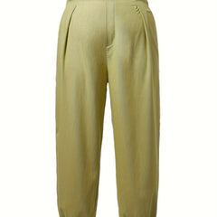  Solid High Rise Jogger Trousers