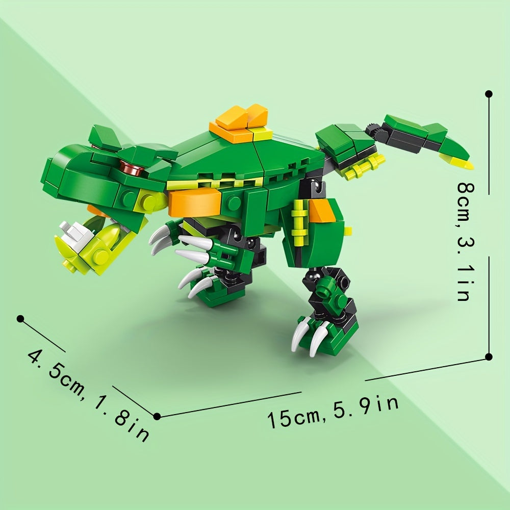 Mini Dinosaur Model Building Blocks Toy - 6 in 1 Assembly Set