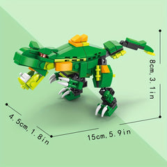 Mini Dinosaur Model Building Blocks Toy - 6 in 1 Assembly Set