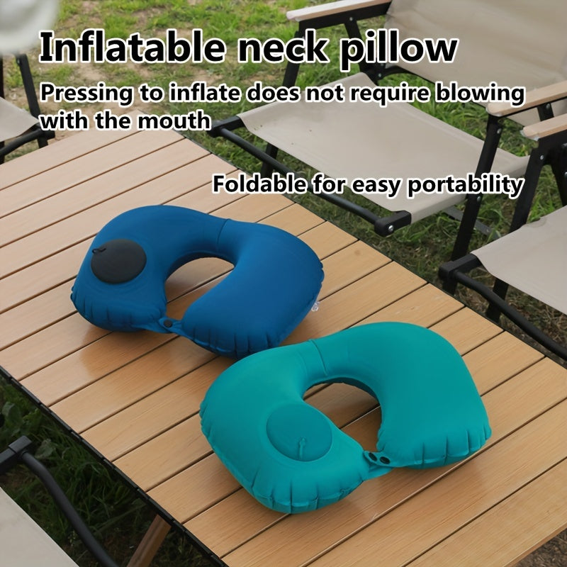 Inflatable U Shaped Pillow Travel Portable Cervical Spine Neck Pillow Nap Pillow