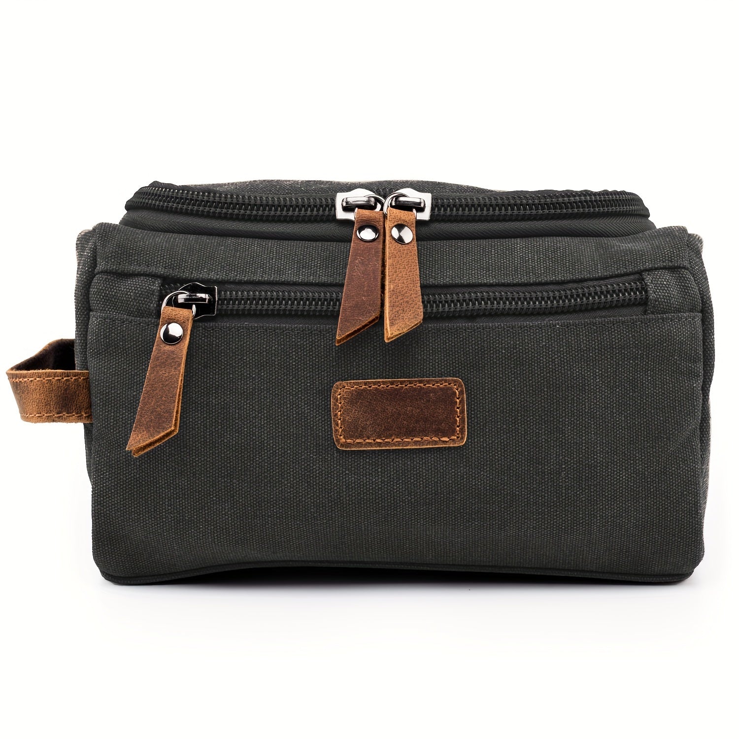 Men's Canvas Travel Toiletry Bag with Handle Father's Gift