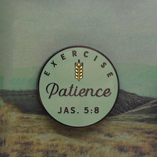 Patience Enamel Pin For Men