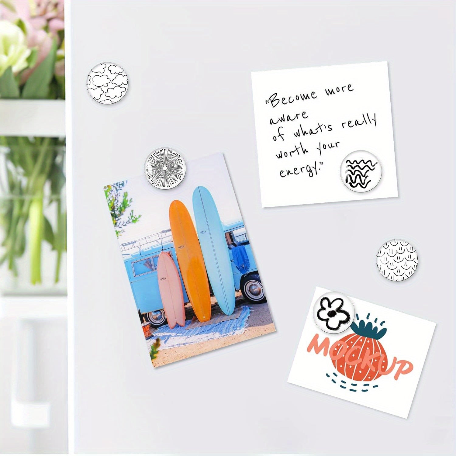 30pcs Linear Art Fridge Magnets for Magnetic Board Whiteboard
