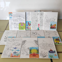 Kids Drawing Kit with Doodle Board - Beginner Sketching Set for Outdoor Fun