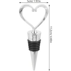 Heart Shape Wine Stoppers Set of 4 Bottle Cover Cap