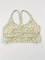  Floral Print Ruched Bra & Yoga Leggings Set