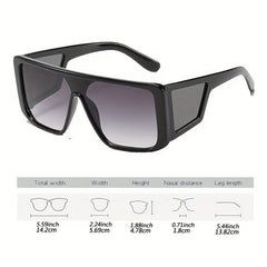 Wrap Around Sunglasses For Women Unisex Shield Futuristic Rectangular Stylish