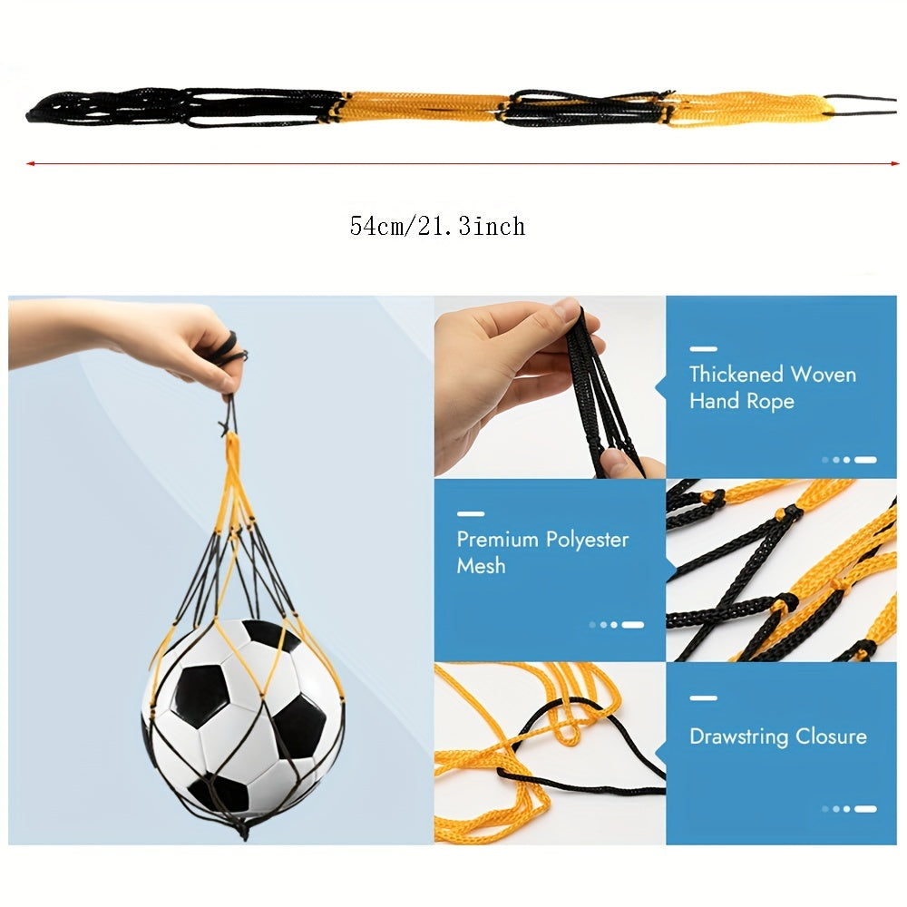 1pc Nylon Basketball Net Bag Soccer Football Mesh Storage Holder
