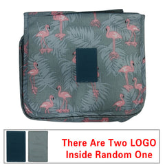 Portable Hanging Hook Cosmetic Bag Nylon Zipper Makeup Pouch