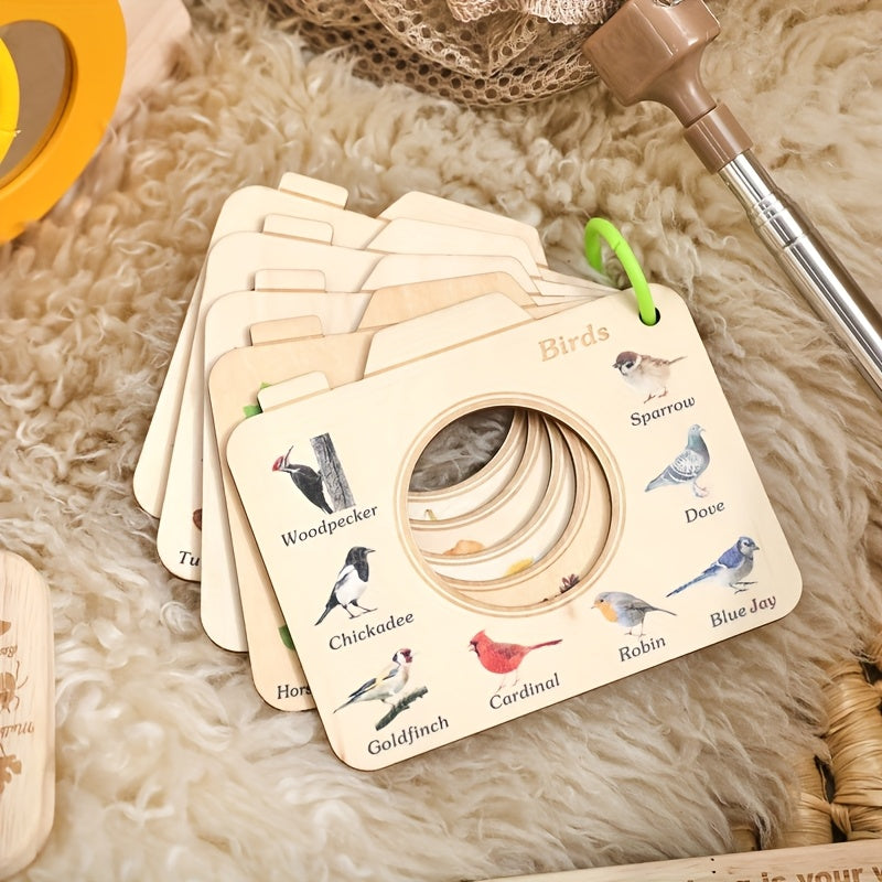 Kids' Insect Exploration Wood Book Plant Observation Board