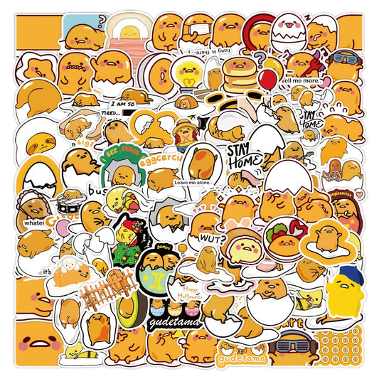 120 PCS Lazy Cartoon Stickers PVC Waterproof Stickers