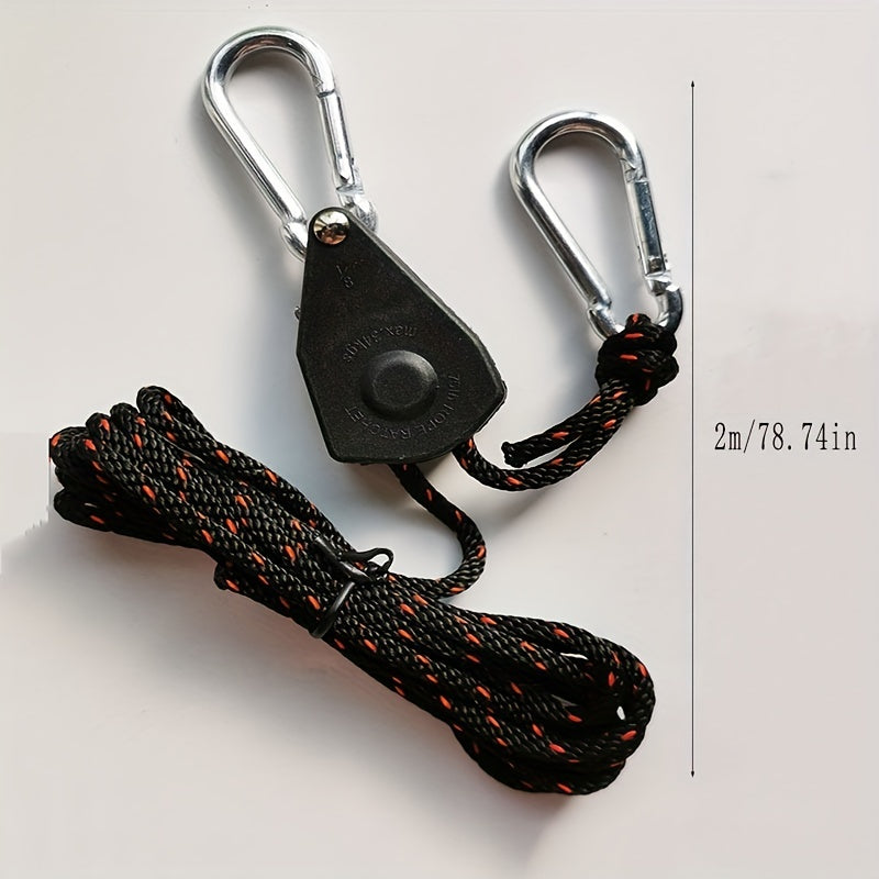 Adjustable Metal Pulley Lamp Lifting Rope with Lifting Pulley