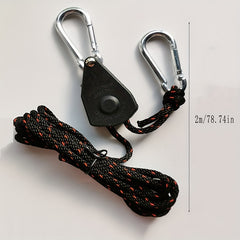 Adjustable Metal Pulley Lamp Lifting Rope with Lifting Pulley