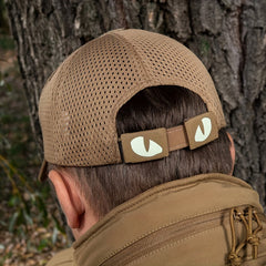 Reflective Luminous Cat Eye Velcro Buckle Backpack Hat