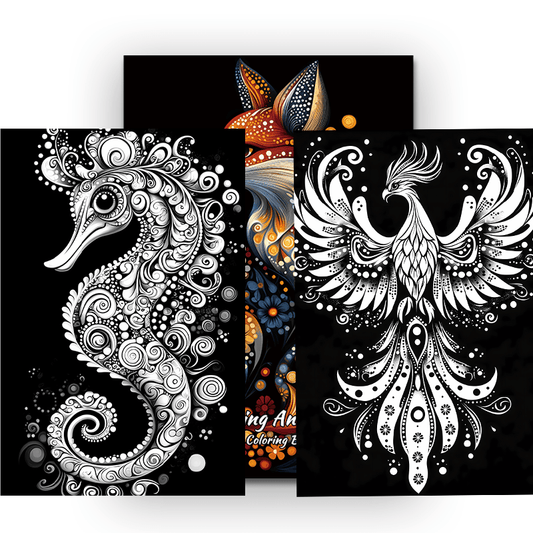Relax Animal Coloring Book for Adults - Perfect Gift for Friends