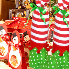 Christmas Elf Plush Elf Boot Candy Bag Children's Gift Christmas Tree Decoration