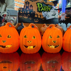 1pc Halloween Lantern Pumpkin Halloween LED Decor Glow Ghost Light