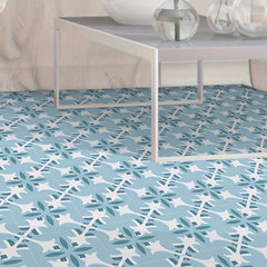 9pcs Nordic Style Printed Floor Stickers Non slip Wear resistant