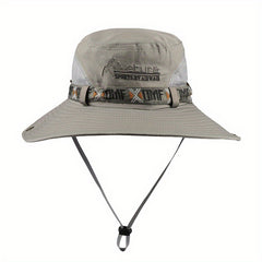 Breathable Wide Brim Bucket Hat for Outdoor Activities