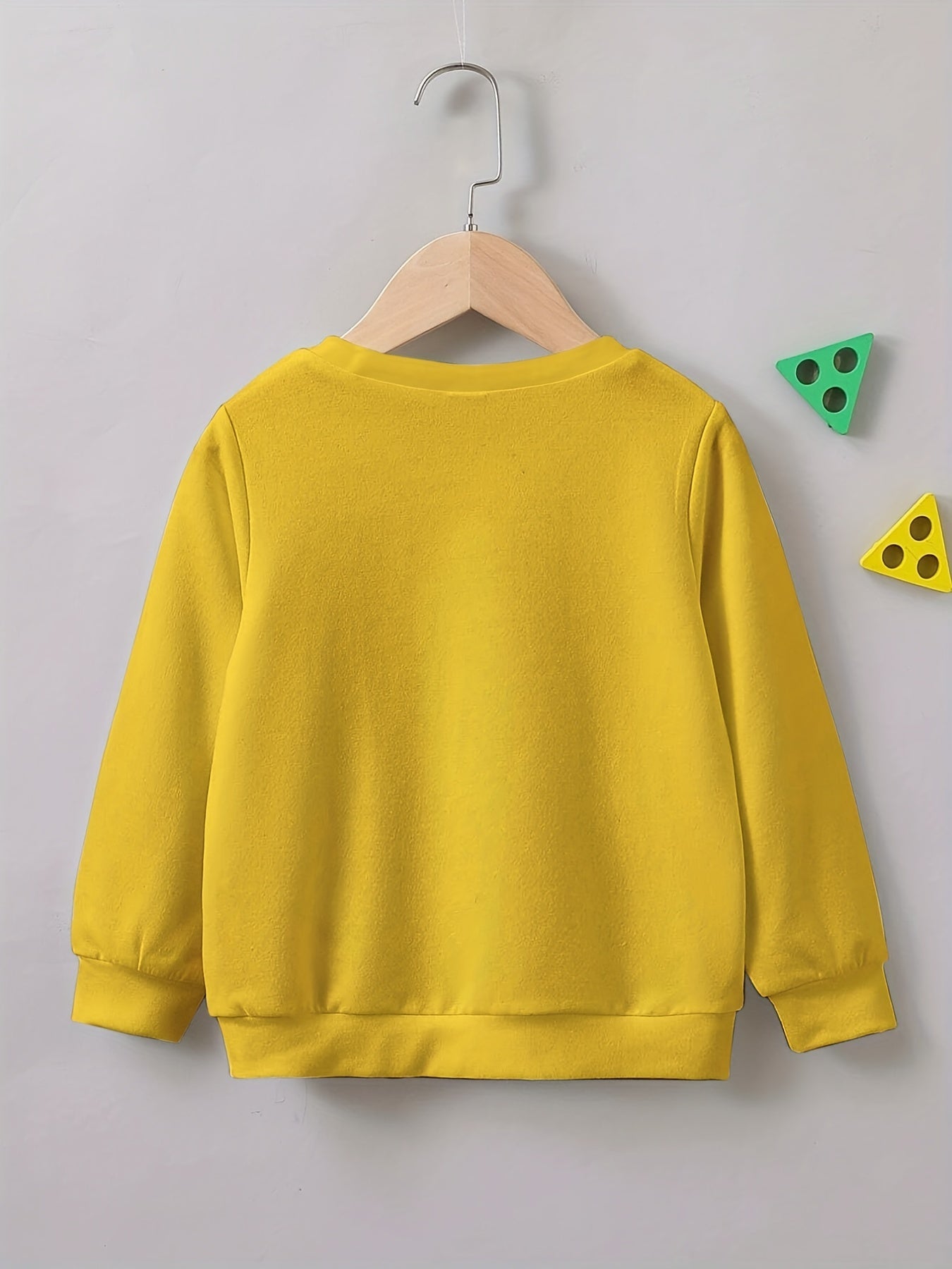 Letter Print Boys Casual Creative Pullover Sweatshirt Long Sleeve Crew Neck Tops