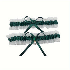 2pcs Lace Bridal Wedding Garter Personalised Bride Garter Plus Size